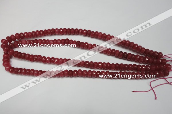 CCN2126 15.5 inches 5*8mm faceted rondelle candy jade beads