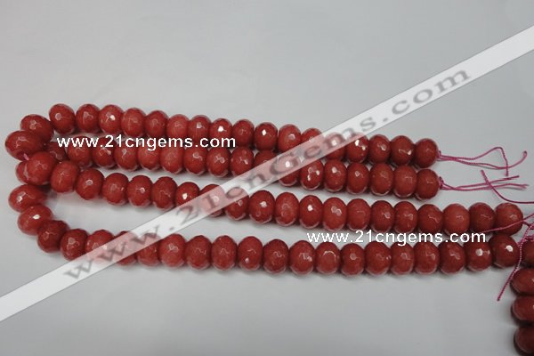 CCN2129 15.5 inches 10*14mm faceted rondelle candy jade beads