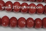 CCN2130 15.5 inches 12*16mm faceted rondelle candy jade beads