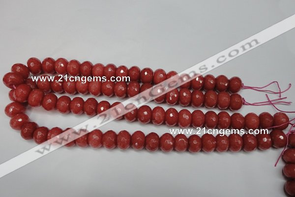 CCN2130 15.5 inches 12*16mm faceted rondelle candy jade beads