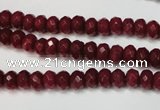 CCN2132 15.5 inches 4*6mm faceted rondelle candy jade beads