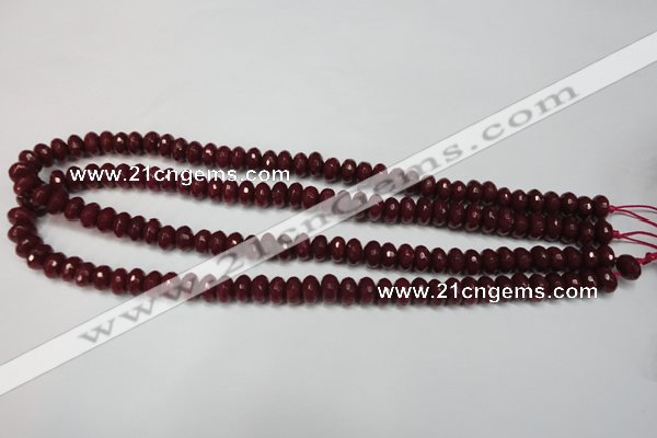 CCN2133 15.5 inches 5*8mm faceted rondelle candy jade beads