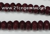 CCN2134 15.5 inches 6*10mm faceted rondelle candy jade beads