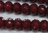 CCN2136 15.5 inches 10*14mm faceted rondelle candy jade beads