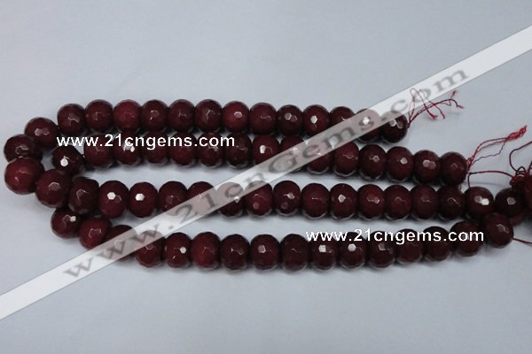 CCN2137 15.5 inches 12*16mm faceted rondelle candy jade beads