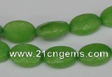 CCN216 15.5 inches 10*14mm faceted oval candy jade beads