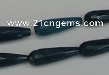 CCN2175 15.5 inches 8*25mm faceted teardrop candy jade beads