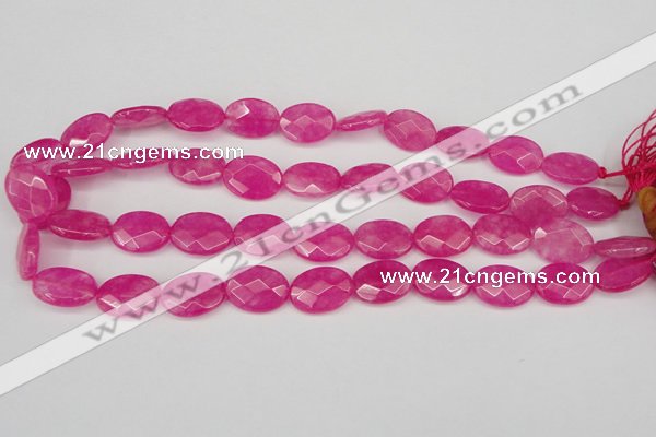 CCN2202 15.5 inches 13*18mm faceted oval candy jade beads