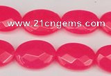 CCN2203 15.5 inches 13*18mm faceted oval candy jade beads