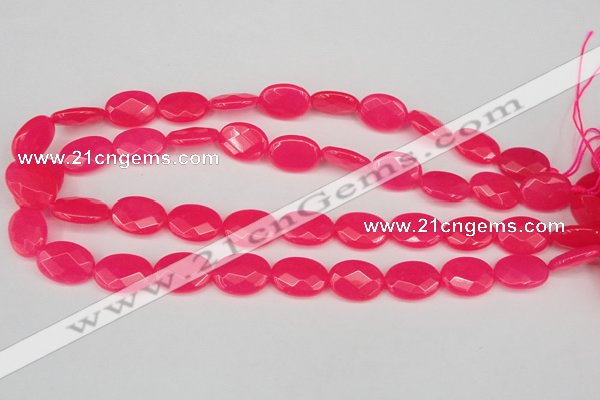 CCN2203 15.5 inches 13*18mm faceted oval candy jade beads