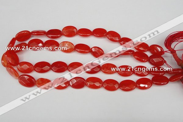 CCN2204 15.5 inches 13*18mm faceted oval candy jade beads