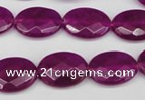 CCN2205 15.5 inches 13*18mm faceted oval candy jade beads