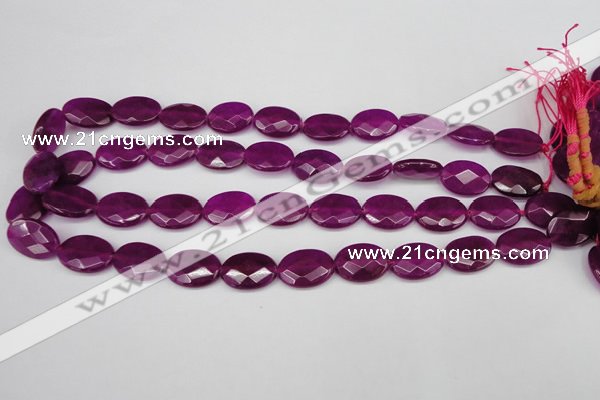 CCN2205 15.5 inches 13*18mm faceted oval candy jade beads