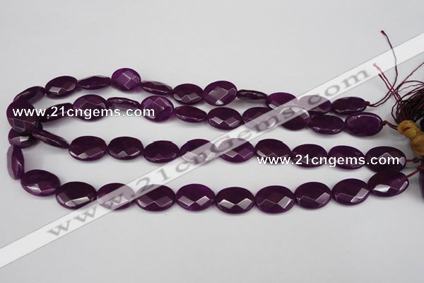 CCN2206 15.5 inches 13*18mm faceted oval candy jade beads