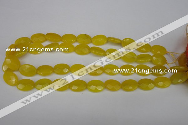 CCN2208 15.5 inches 13*18mm faceted oval candy jade beads