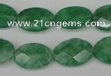 CCN2209 15.5 inches 13*18mm faceted oval candy jade beads