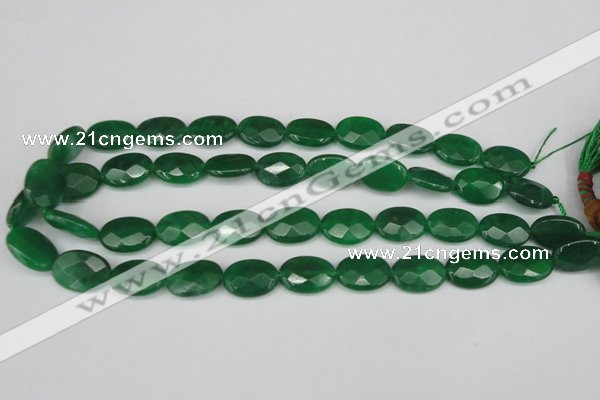 CCN2210 15.5 inches 13*18mm faceted oval candy jade beads