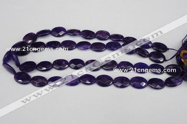 CCN2214 15.5 inches 13*18mm faceted oval candy jade beads