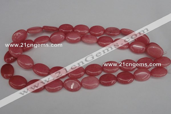 CCN2224 15.5 inches 15*20mm oval candy jade beads wholesale