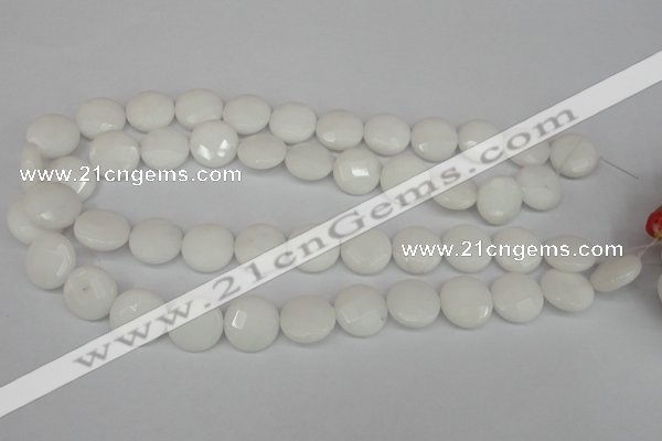 CCN2233 15.5 inches 16mm faceted coin candy jade beads wholesale