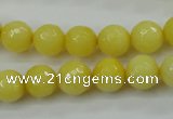 CCN2256 15.5 inches 10mm faceted round candy jade beads wholesale