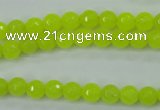 CCN2262 15.5 inches 6mm faceted round candy jade beads wholesale