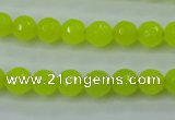 CCN2263 15.5 inches 8mm faceted round candy jade beads wholesale