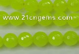 CCN2264 15.5 inches 10mm faceted round candy jade beads wholesale