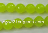 CCN2265 15.5 inches 12mm faceted round candy jade beads wholesale