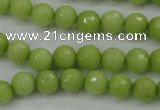 CCN2272 15.5 inches 8mm faceted round candy jade beads wholesale