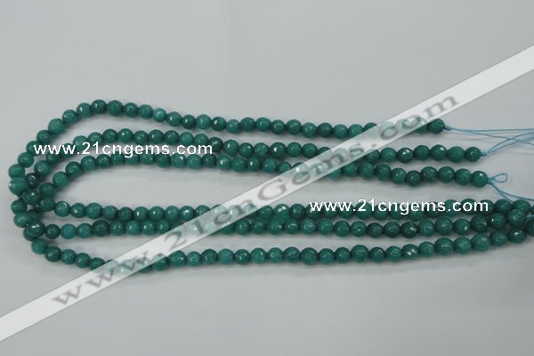 CCN2278 15.5 inches 4mm faceted round candy jade beads wholesale