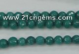 CCN2279 15.5 inches 6mm faceted round candy jade beads wholesale