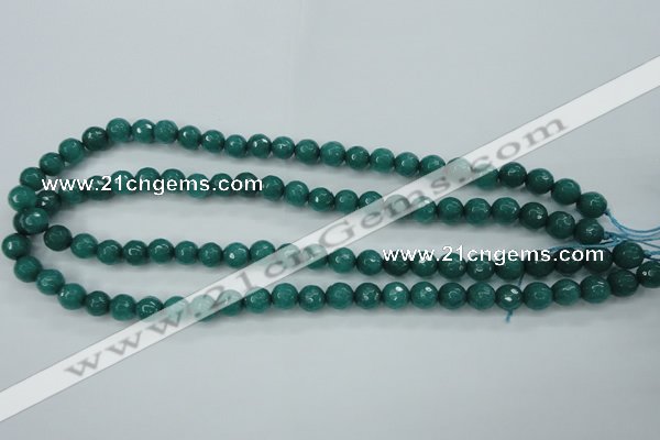 CCN2280 15.5 inches 8mm faceted round candy jade beads wholesale