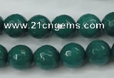 CCN2282 15.5 inches 12mm faceted round candy jade beads wholesale