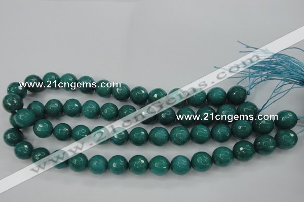 CCN2283 15.5 inches 14mm faceted round candy jade beads wholesale