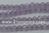 CCN2286 15.5 inches 4mm faceted round candy jade beads wholesale