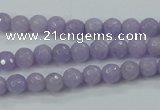 CCN2287 15.5 inches 6mm faceted round candy jade beads wholesale