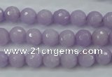 CCN2288 15.5 inches 8mm faceted round candy jade beads wholesale