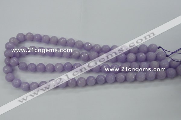 CCN2289 15.5 inches 10mm faceted round candy jade beads wholesale