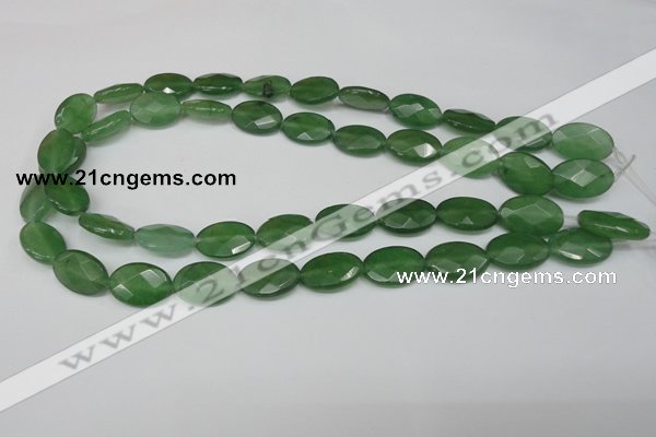 CCN229 15.5 inches 12*18mm faceted oval candy jade beads