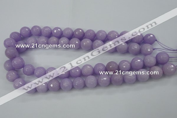 CCN2290 15.5 inches 12mm faceted round candy jade beads wholesale