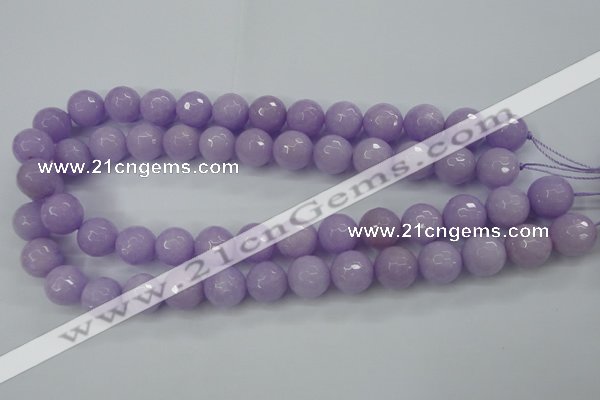 CCN2291 15.5 inches 14mm faceted round candy jade beads wholesale