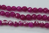 CCN2293 15.5 inches 4mm faceted round candy jade beads wholesale