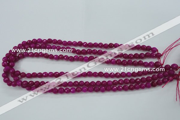 CCN2293 15.5 inches 4mm faceted round candy jade beads wholesale