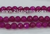 CCN2294 15.5 inches 6mm faceted round candy jade beads wholesale