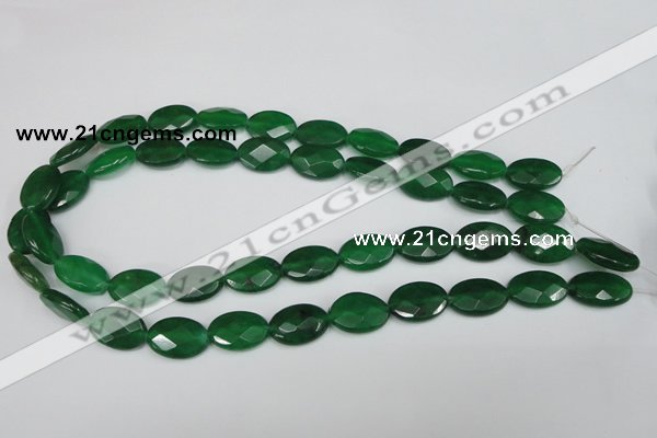 CCN230 15.5 inches 12*18mm faceted oval candy jade beads