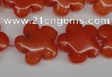 CCN2343 15.5 inches 20mm carved flower candy jade beads wholesale