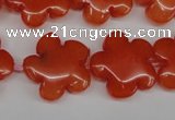 CCN2343 15.5 inches 20mm carved flower candy jade beads wholesale