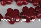 CCN2344 15.5 inches 20mm carved flower candy jade beads wholesale