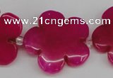 CCN2352 15.5 inches 30mm carved flower candy jade beads wholesale